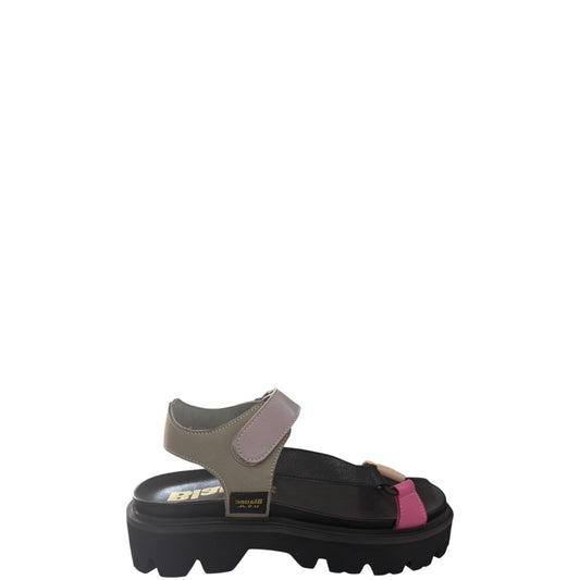 Sandali con zeppa donna "Blauer" S3ELSIE07/LEA Collezione Primavera/Estate - Nero Multi