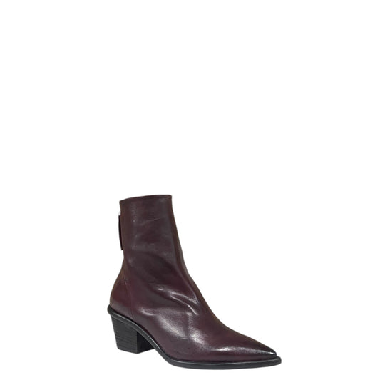 Stivaletti texano donna "Contigo Milano" ALICE 01 Collezione Autunno/Inverno - Prugna