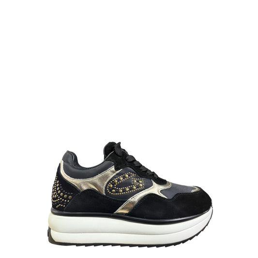 Sneakers donna "Guardiani"AGW430002 Collezione Autunno/Inverno 2025/2026 - Nero e Oro