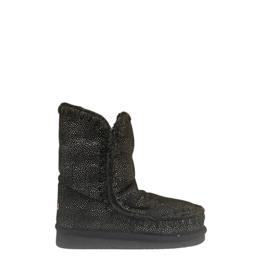 Stivaletti donna "Mou" MU.FW1010000A Collezione Autunno/Inverno con gocce d'argento - Nero