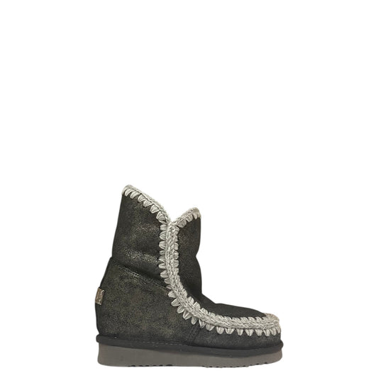 Stivaletti donna "Mou" ESKIMO INNER WEDGE SHORT Collezione Autunno/Inverno - Nero e grigio