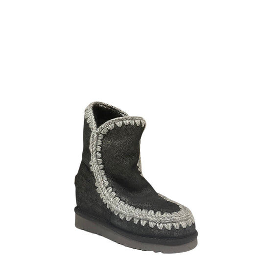 Stivaletti donna "Mou" ESKIMO INNER WEDGE SHORT Collezione Autunno/Inverno - Nero e grigio