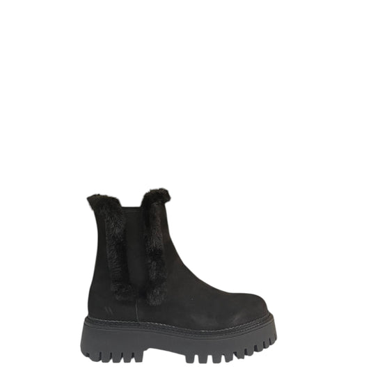 Stivaletti donna "Parrotto" WH-40150 Collezione Autunno/Inverno  Camoscio - Nero