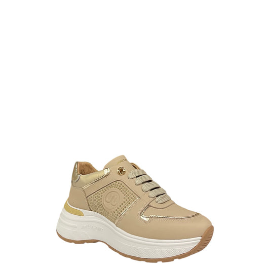 Sneakers donna "Janet&Janet" J-381 Collezione Autunno/Inverno - Beige e platino