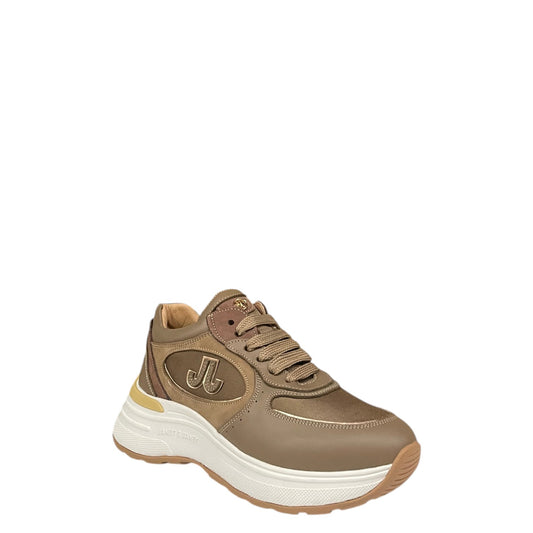 Sneakers donna "Janet&Janet" J-380 Collezione Autunno/Inverno - Marrone e platino