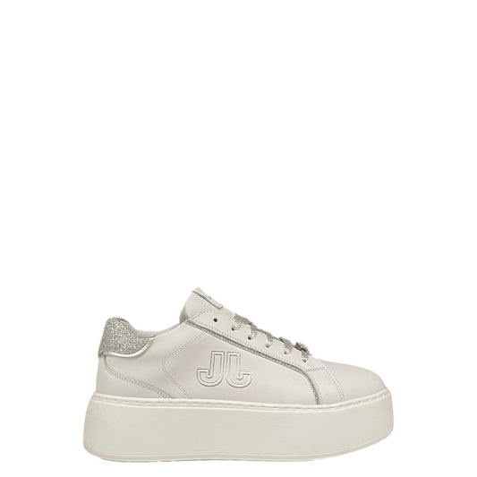 Sneakers donna "Janet&Janet" J-353 Collezione Autunno/Inverno - Bianco e argento