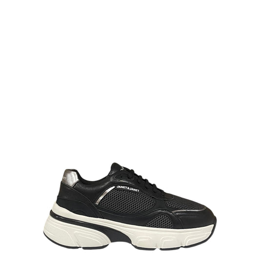 Sneakers donna "Janet&Janet" J-440 Collezione Autunno/Inverno - Nero e bianco