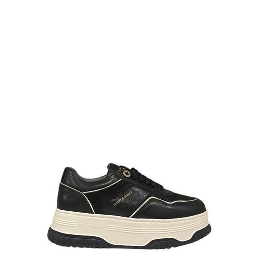 Sneakers donna "Janet&Janet" J-420 Collezione Autunno/Inverno - Nero e bianco