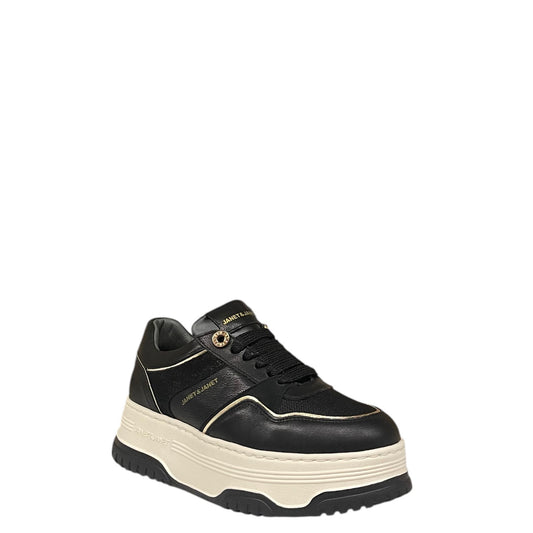 Sneakers donna "Janet&Janet" J-420 Collezione Autunno/Inverno - Nero e bianco