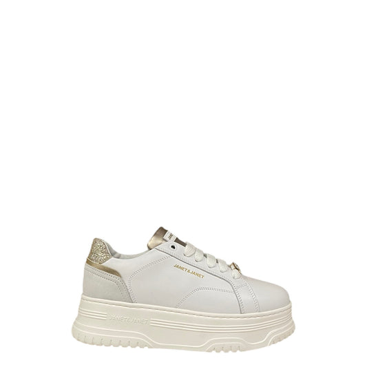 Sneakers donna "Janet&Janet" J-422 Collezione Autunno/Inverno - Bianco e platino