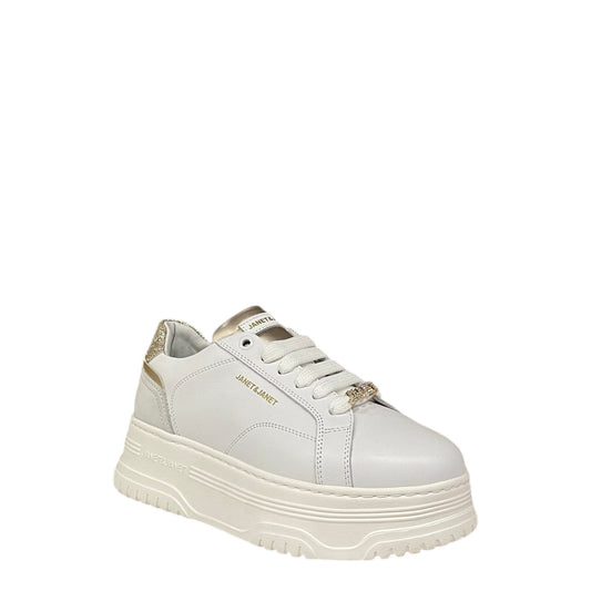 Sneakers donna "Janet&Janet" J-422 Collezione Autunno/Inverno - Bianco e platino
