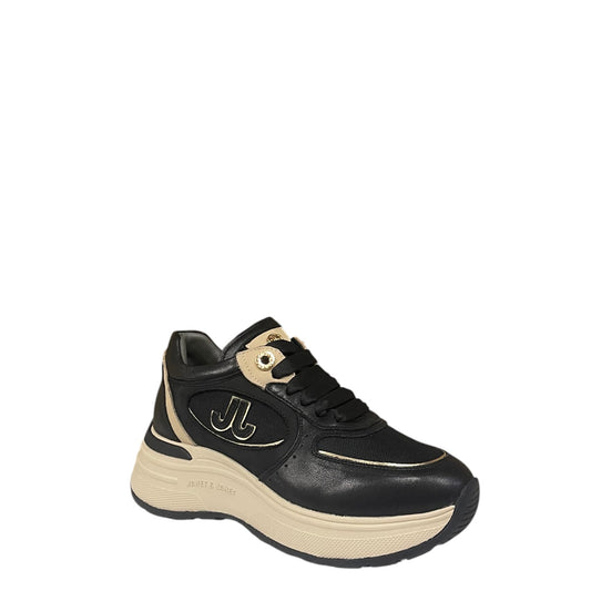 Sneakers donna "Janet&Janet" J-380 Collezione Autunno/Inverno - Nero e beige