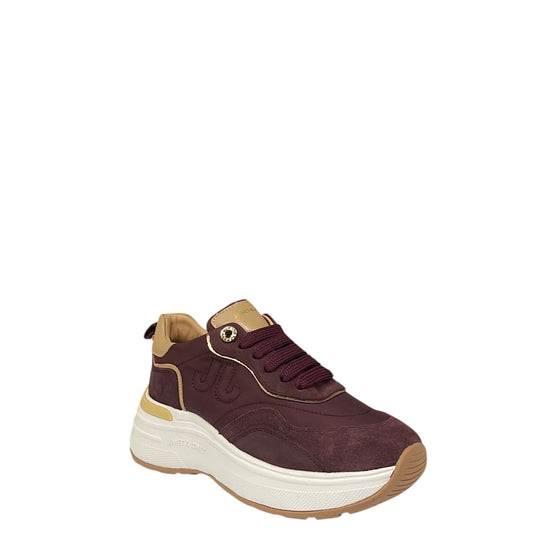 Sneakers donna "Janet&Janet" J-382 Collezione Autunno/Inverno - Bordeaux nocciola e vino