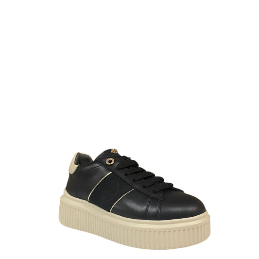 Sneakers donna "Janet&Janet" J-402 Collezione Autunno/Inverno - Nero e beige