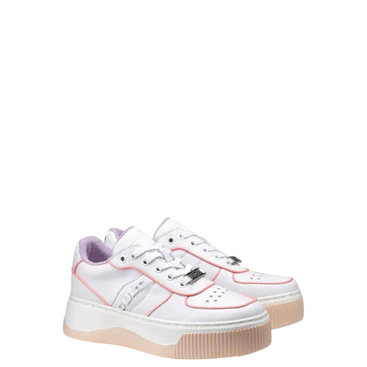 Sneakers donna "Cult" CLW337201 Collezione Primavera/Estate 2026 - Bianco e Corallo