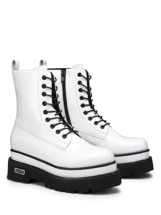 Anfibi donna "Cult" CLW323603 Collezione Autunno/Inverno 2025/2026 - Bianco e Nero