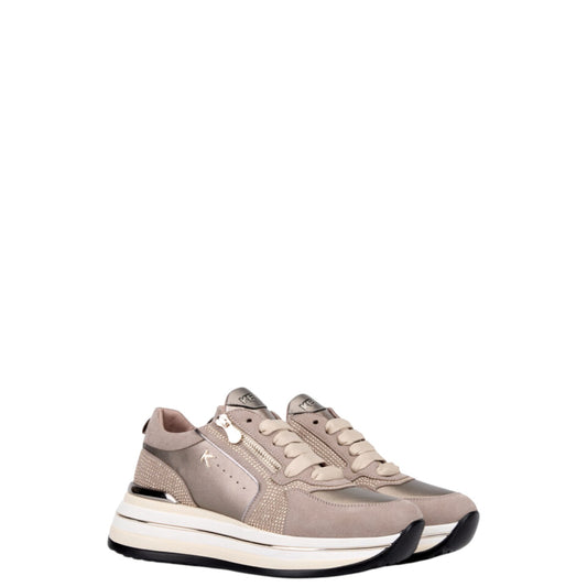 Sneakers donna "Keys" K-11282 Collezione Autunno/Inverno - Taupe e Bronzo