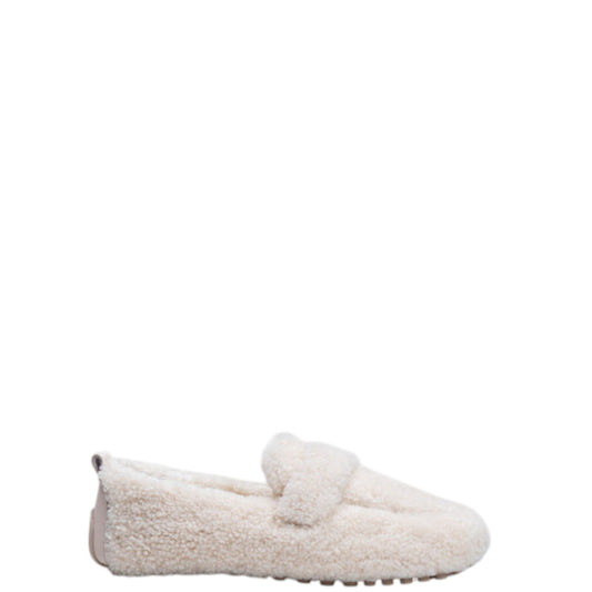 Mocassini donna "Massimo Santini" PIXIE Shearling Collezione Autunno/Inverno - Avorio