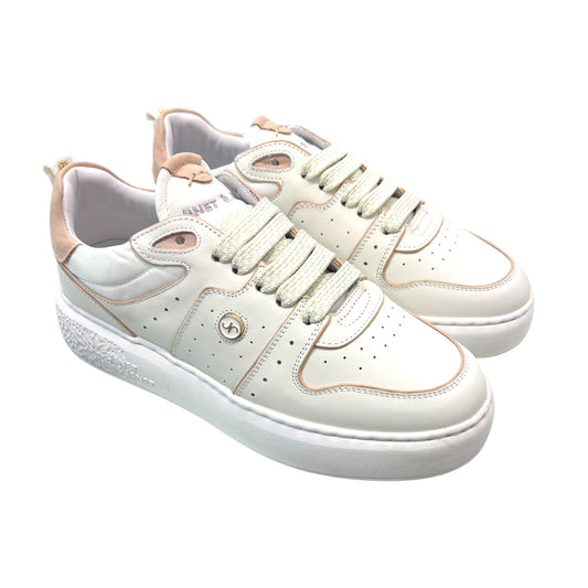 Sneakers donna "Janet & Janet" J-011 Collezione Primavera/Estate 2026 - Bianco e Nude