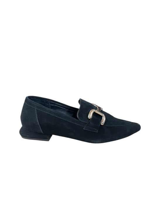 Mocassini donna "HollyQueen Milano" H1209-02 Collezione Autunno/Inverno 2025/2026 - Camoscio Nero