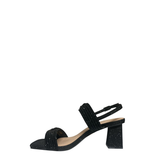 Sandali donna "Menbur" 23528 Collezione Primavera/Estate 2026 con glitter - Nero
