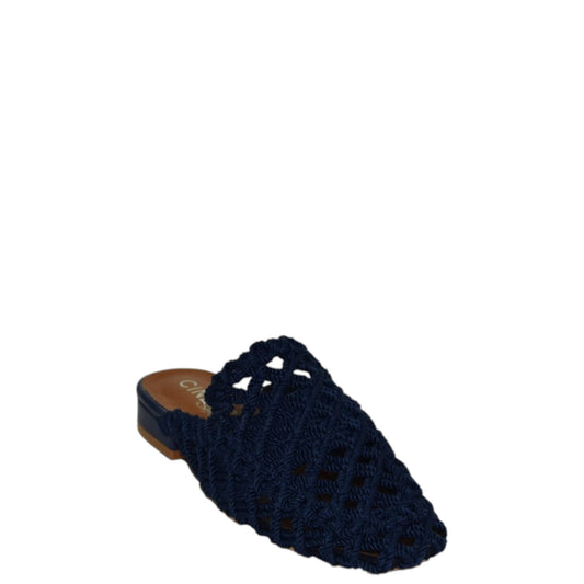 Sabot donna "Cinzia Soft" QZ002 002 Collezione Primavera/Estate 2026 - Blu e Cuoio
