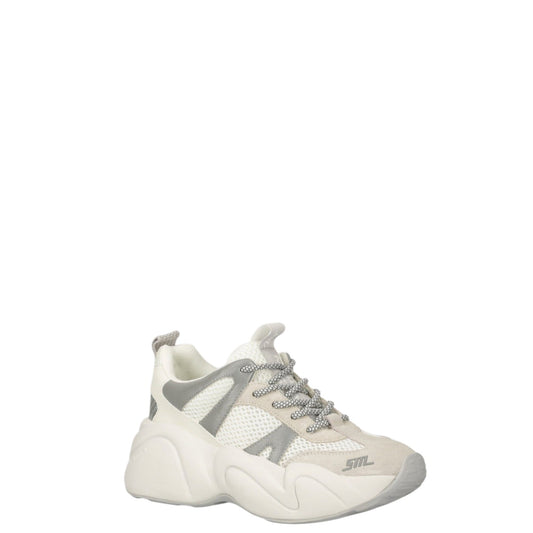 Sneakers donna "Steve Madden" Bounce Collezione Primavera/Estate 2026 - Grigio e bianco