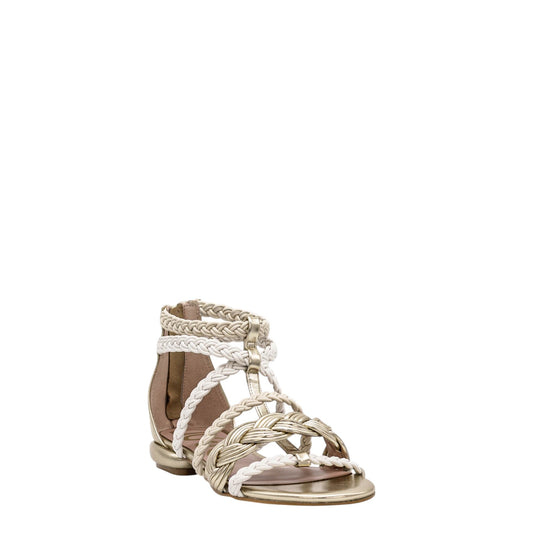 Sandali donna "Liu Jo" JULIET 08 Collezione Primavera/Estate - Oro bianco e beige