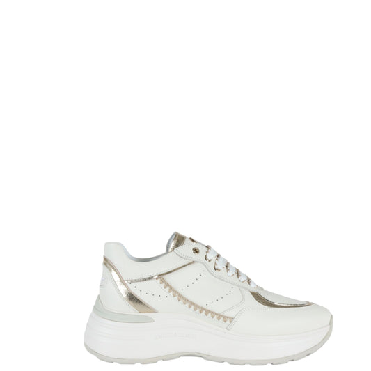 Sneakers donna "Janet & Janet" J-060 Collezione Primavera/Estate 2026 - Bianco e Oro
