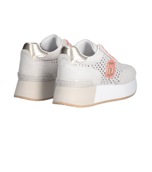 Sneakers donna "Liu Jo" BA5103 Collezione Primavera/Estate 2026  - Grigio e Pesca