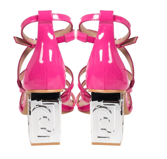 Sandali donna "Liu Jo" Violet 01 Collezione Primavera/Estate 2026 - Fucsia e Argento