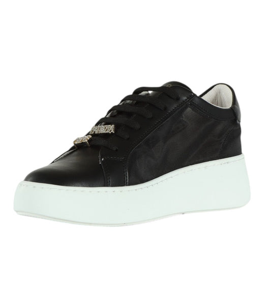 Sneakers donna "Patrizia Pepe" PPJ355.01 Collezione Primavera/Estate 2026 - Nero e Bianco