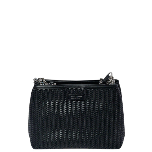 Borsa donna a spalla e a mano "CULT" MOD AVRIL Collezione Autunno/Inverno - Nero