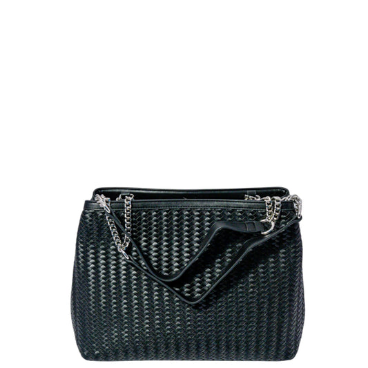 Borsa donna a spalla e a mano "CULT" MOD AVRIL Collezione Autunno/Inverno - Nero