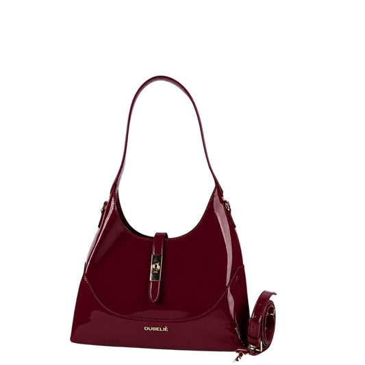 Borsa donna a spalla e tracolla "Dubeliè" CS-32 Collezione Autunno/Inverno - Vino