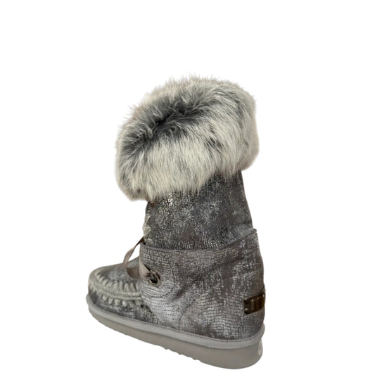 Stivaletti donna "Mou" MU.ESKIMOLACE-000085 Collezione Autunno/Inverno - Grigio e Argento