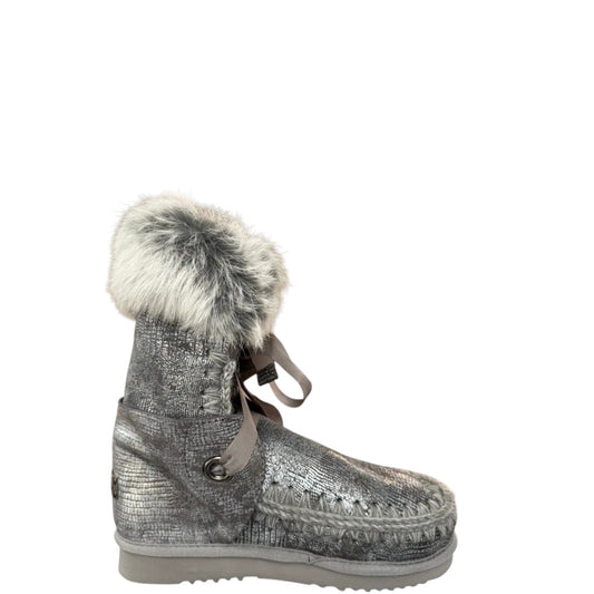 Stivaletti donna "Mou" MU.ESKIMOLACE-000085 Collezione Autunno/Inverno - Grigio e Argento