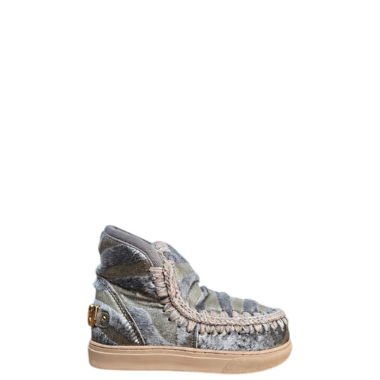 Stivaletti donna "Mou" POSGOL Collezione Autunno/Inverno Big Metallic - Grigio e Platino