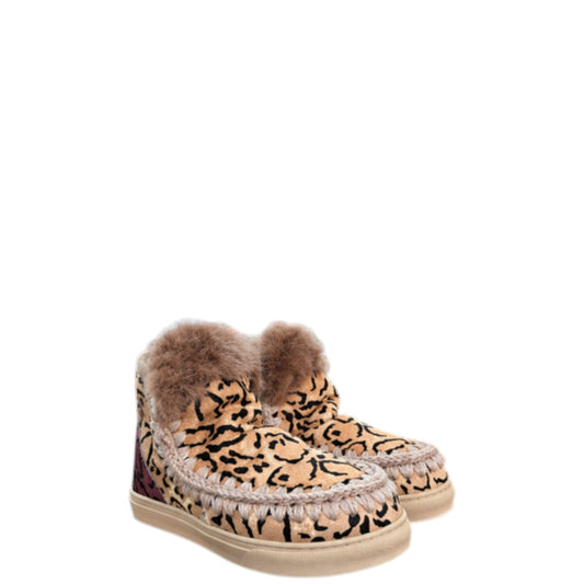 Stivaletti donna "Mou" MU.FW111007D Collezione Autunno/Inverno viola sul retro - Leopardato Multi