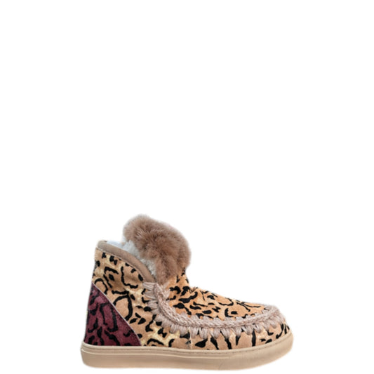 Stivaletti donna "Mou" MU.FW111007D Collezione Autunno/Inverno viola sul retro - Leopardato Multi