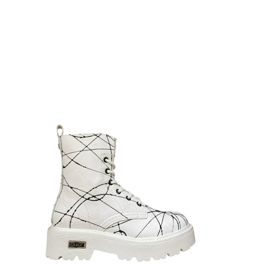 Anfibi donna "Cult" CLW341200 Collezione Primavera/Estate 2026 - Bianco e nero