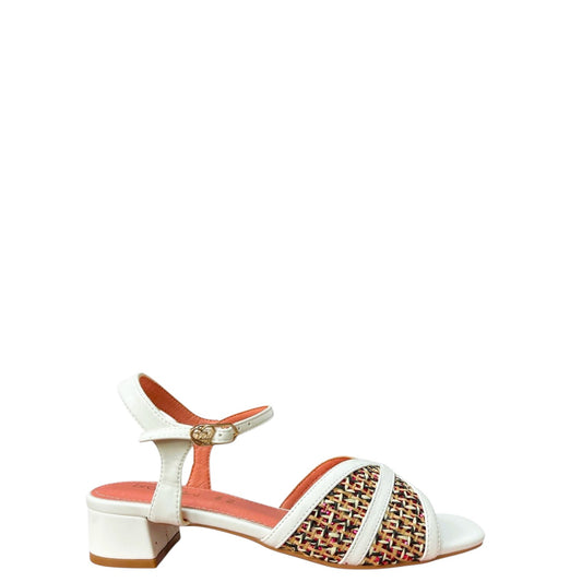 Sandali donna "Braccialini" BR31 Collezione Primavera/Estate 2026 - Bianco Multi