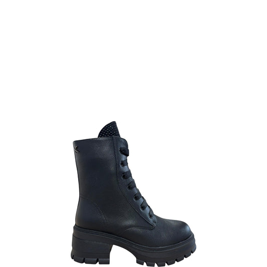 Anfibi donna "Keys" K-11703 Collezione Autunno/Inverno con strass - Nero