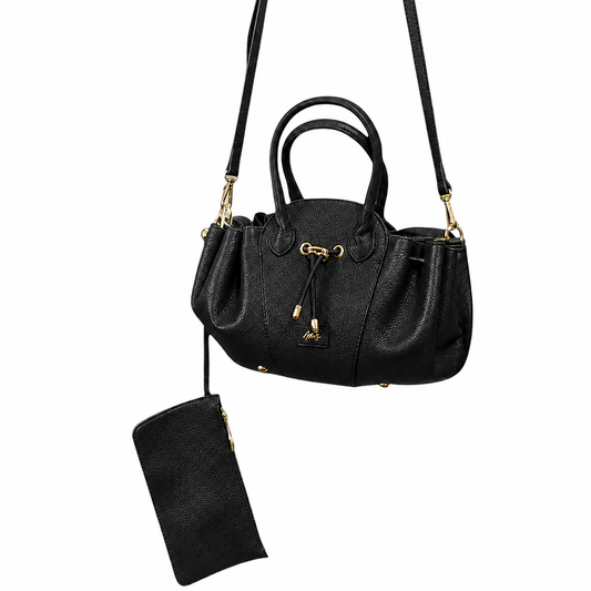 Borsa donna a mano "Mariella Burani" MB013# Collezione Autunno/Inverno con tracolla - Nero