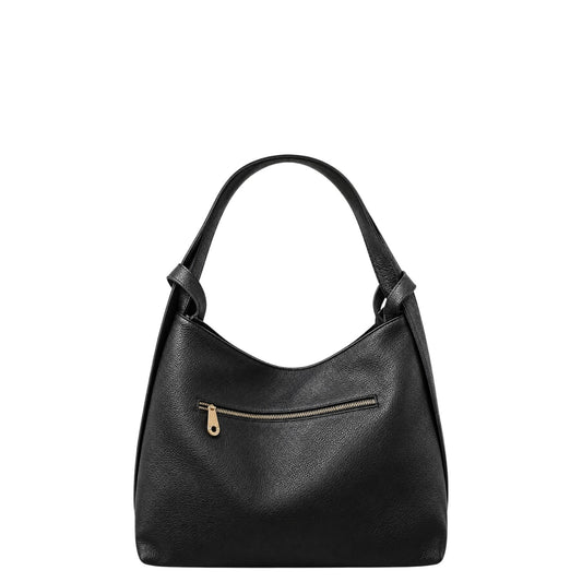 Borsa a spalla donna "Pulicati" CE 1156 Collezione Autunno/Inverno doppia spallina - Nero