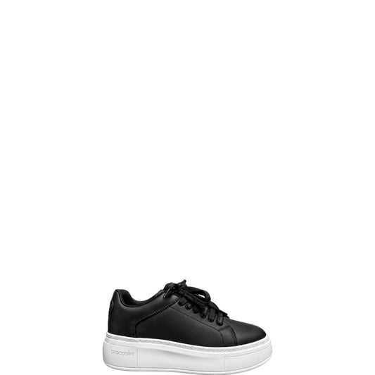 Sneakers donna "Braccialini" B97 Collezione Autunno/Inverno - Nero e Bianco