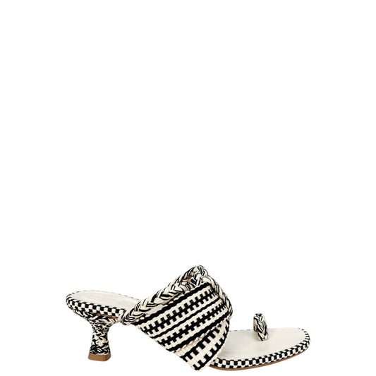 Sandali infradito donna "Antolina Paris" BONITA.001 Collezione Primavera/Estate 2026 - Bianco e nero