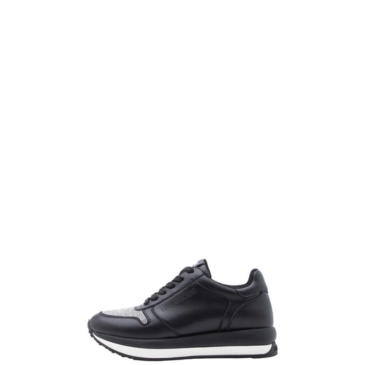 Sneakers donna "Love Moschino" JA15324G1OIAE00A Collezione Autunno/Inverno - Nero e Argento