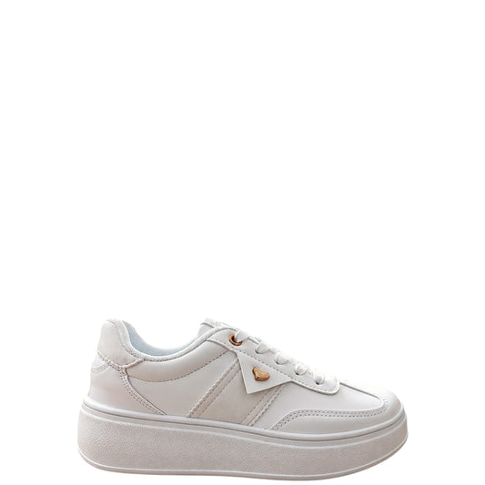 Sneakers donna "Braccialini" BC110 Collezione Autunno/Inverno - Bianco