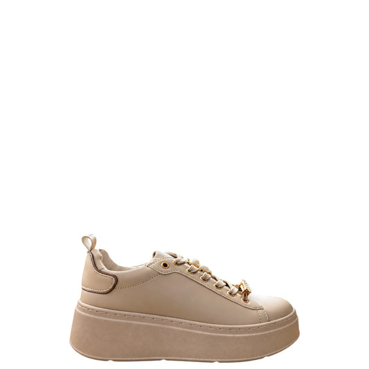 Sneakers donna "Cinzia Soft" CI2058 001 Collezione Autunno/Inverno con orsetto - Beige